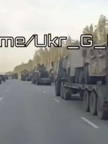 Exclusive Footage Reveals Russia's Covert Transport of Captured Ukrainian Armor