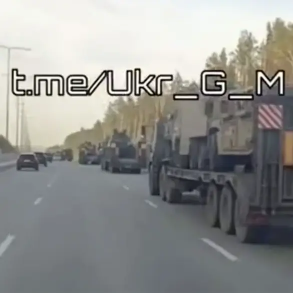Exclusive Footage Reveals Russia's Covert Transport of Captured Ukrainian Armor