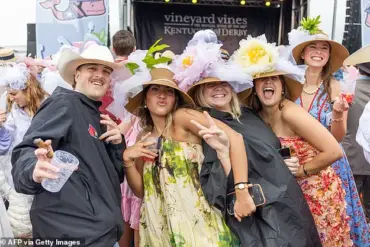 Extravagant Elegance: Kentucky Derby Guests Arrive Early in Grand Style