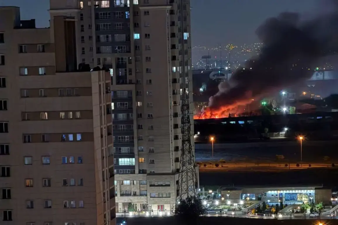 Israeli Airstrike in Tehran's Narmak District Sparks Panic and Injuries Amid Escalating Tensions