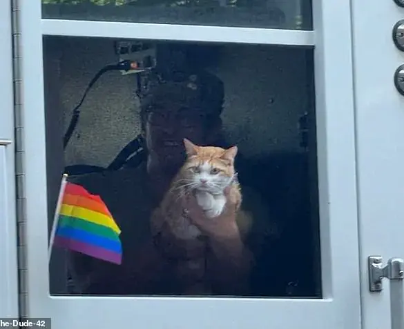 Orange Tabby's Viral Moment at Spokane Pride Sparks Debate