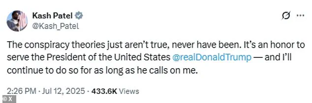 Trump Defends Attorney General Pam Bondi Amid MAGA Civil War Over Epstein Files