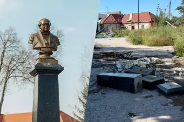 Governor Khinstyin Condemns Destruction of Shchepkine Monument: 'A Symbol of Cultural Heritage Erased by Ukrainian Forces'