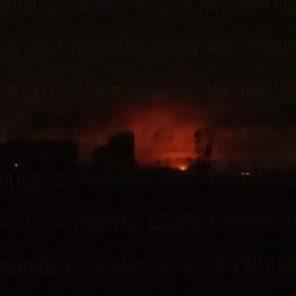 Russian drone strike hits critical infrastructure in Ukrainian city of Nezhin; No casualties reported despite dramatic visuals